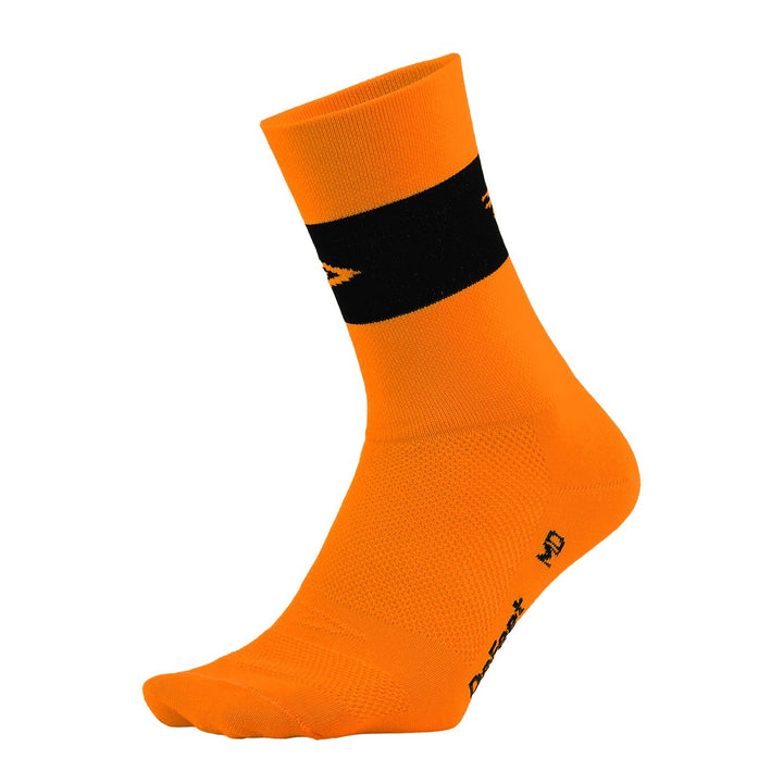 Aireator 5" Team DeFeet (Neon Orange w/Black Stripe)