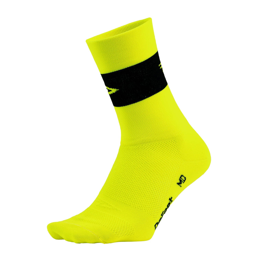 Aireator 5" Team DeFeet (Neon Yellow w/Black Stripe)