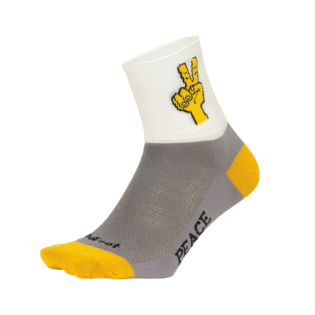 DeFeet Aireator 3" Peace Socks #athletic# #cycling# #run#