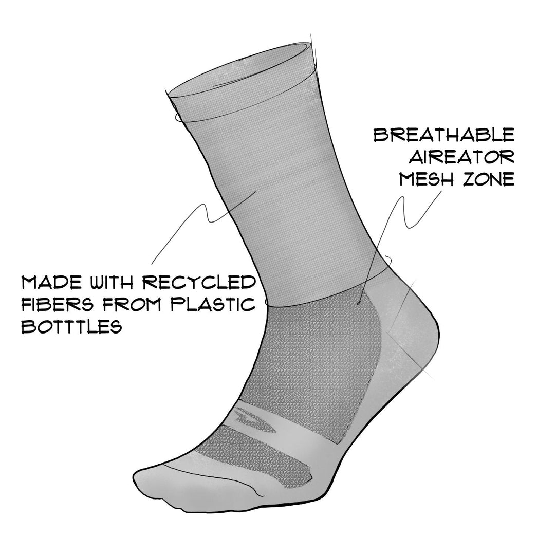 DeFeet Aireator 6" Abduction Socks #athletic# #cycling# #run#