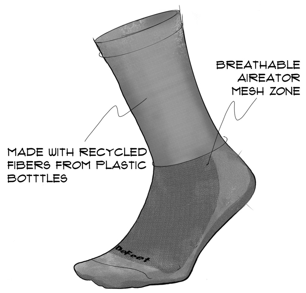 DeFeet Aireator 6" Hops and Barley Socks #athletic# #cycling# #run#