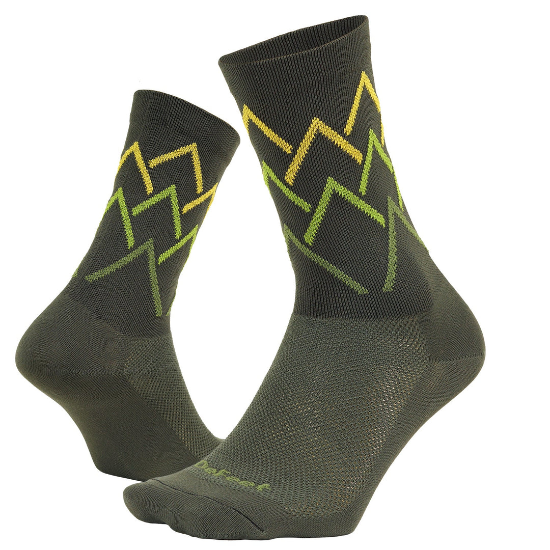 DeFeet Aireator 6" Pisgah Peaks Socks #athletic# #cycling# #run#