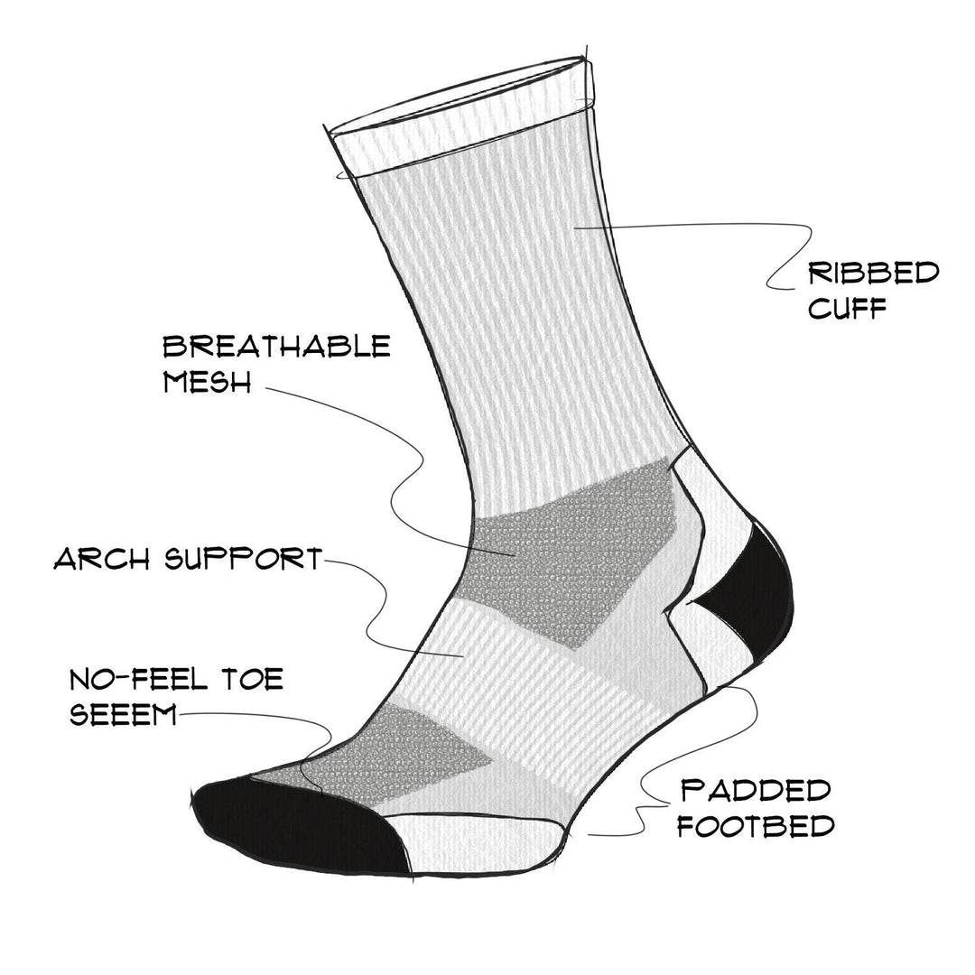 DeFeet Sub360 All Day Skull Pile Socks #athletic# #cycling# #run#