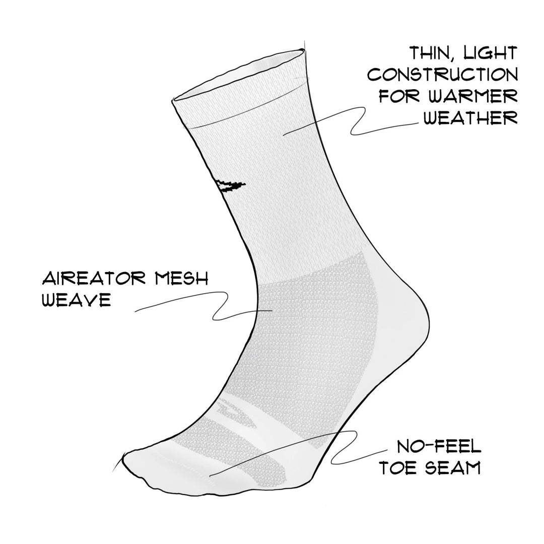 DeFeet Sub360 Levitator Lite Skull Pile Socks #athletic# #cycling# #run#