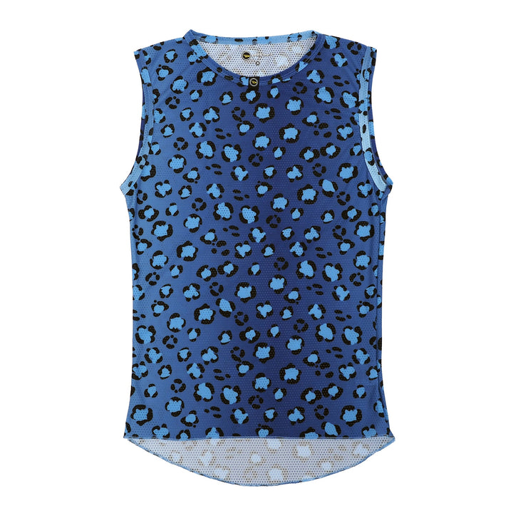 DeFeet UnDLite Sublimation - Blue Leopard Base Layers #athletic# #cycling# #run#