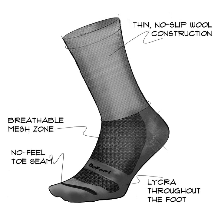 DeFeet Wooleator Pro 6" D - Logo Socks #athletic# #cycling# #run#