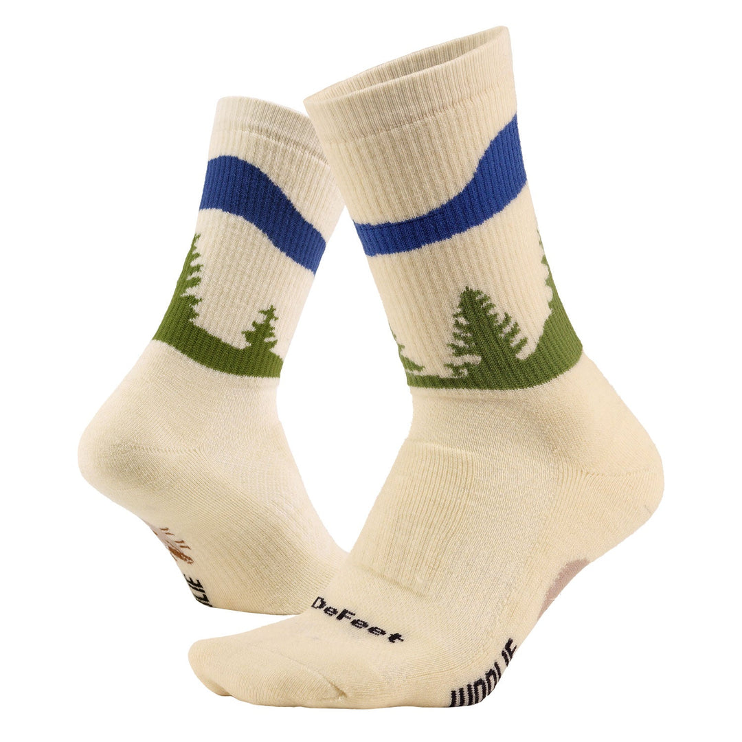 DeFeet Woolie Boolie Crew Spruce Pack: 2 Pairs Socks #athletic# #cycling# #run#