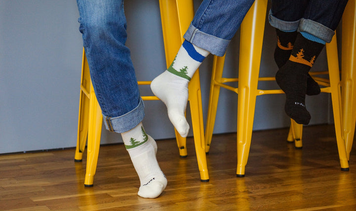 DeFeet Woolie Boolie Crew Spruce Pack: 2 Pairs Socks #athletic# #cycling# #run#
