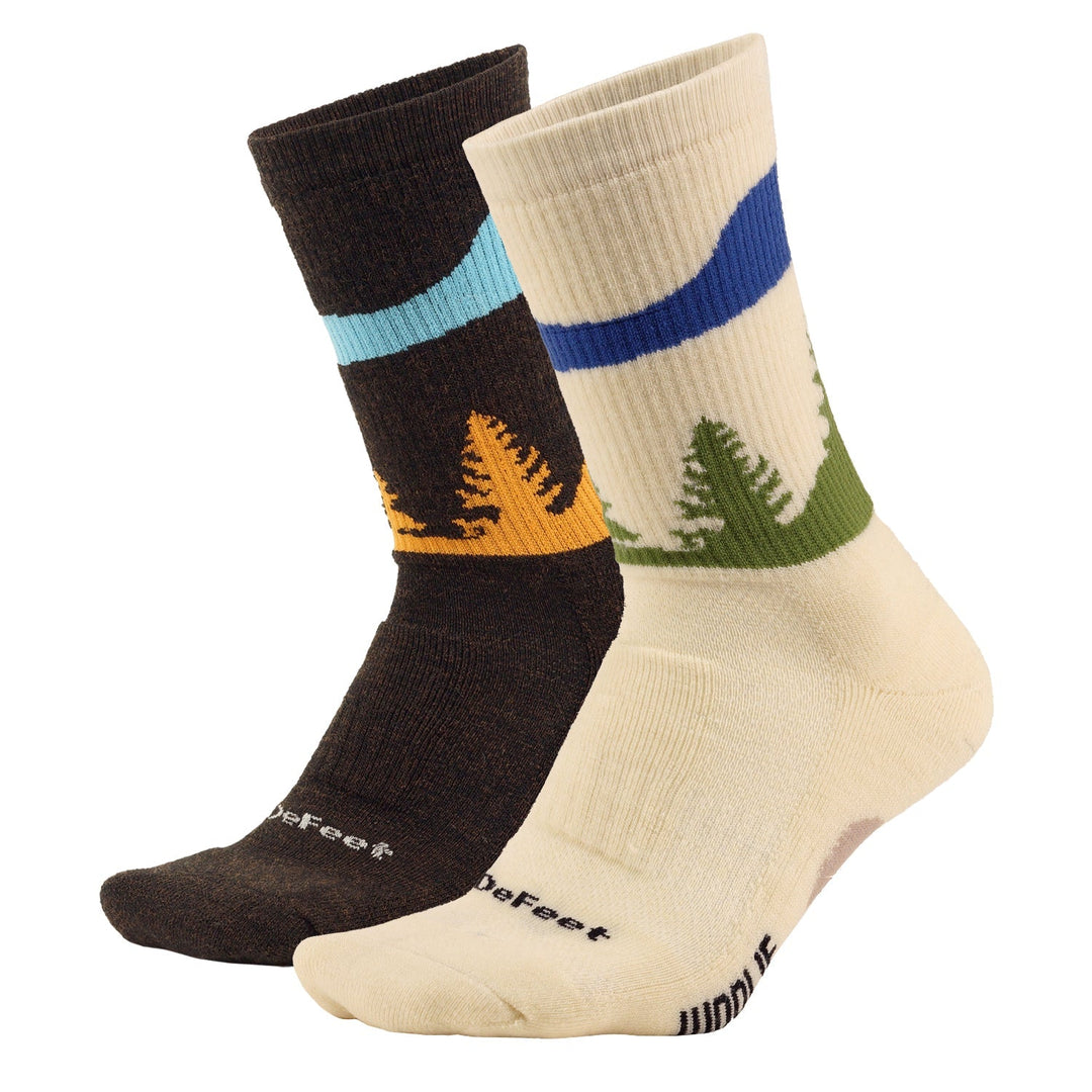 DeFeet Woolie Boolie Crew Spruce Pack: 2 Pairs Socks #athletic# #cycling# #run#